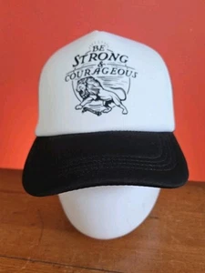 Cappello da camionista Swanson Cristian Sii forte e coraggioso berretto con chiusura a scatto nuovo con etichette - Foto 1 di 9