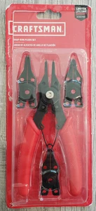 CRAFTSMAN Snap-Ring Pliers Set  4 interchangeable heads: 2 straight, 45° & 90° - Picture 1 of 2