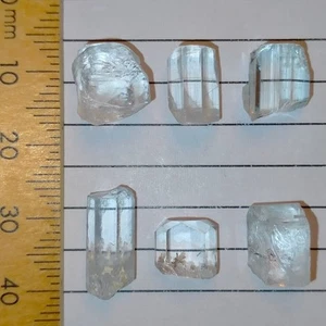 Beryl Goshenite facet rough mostly eye clean loose crystals Shigar 31.1ct - Picture 1 of 6