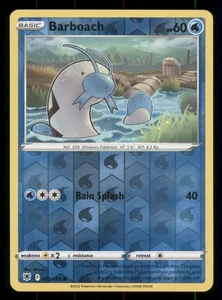 Barboach SWSH10: Astral Radiance #035/189 Common Reverse Holo Pokemon LP - Picture 1 of 2