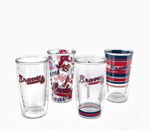 ATLANTA BRAVES, 4/PACK, 16oz, BOXED GIFT SET FROM TERVIS - Picture 1 of 2