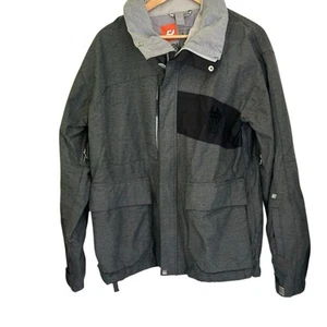 Vintage Ride Snowboards Cell 5 Series Snowboarding Coat Grey Size Medium M Mens - Picture 1 of 7