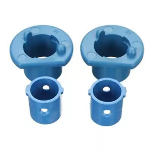 H1 LED Replacement 2PCS Headlight Bulb Base Adapter Socket Retainer Holder Blue - Picture 1 of 7