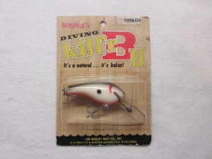 Vintage Bagley Killer B2 DKB2-04 Black On Pearl, All Brass On Card - Bild 1 von 6