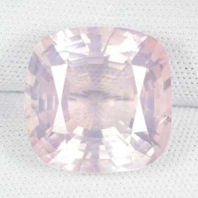 17.05 ct BRILLANTE Top Brillante CUARZO ROSA NATURAL - SQ Cojín Ver Vdo FL Foto 1 de 3