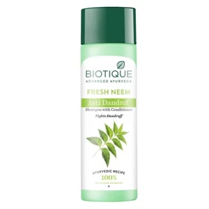 Biotique Bio Neem Margosa Anti Dandruff Shampoo & Conditioner 120 ml Strong Hair - Foto 1 di 3