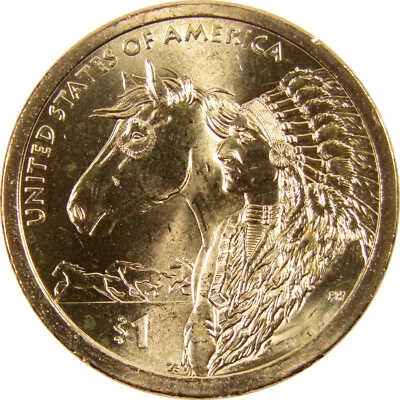 Moneda de 1 dólar nativo americano P Trade Routes 2012 BU sin circular Foto 1 de 4