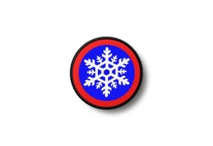 Patch badge print iron on glue snowflake - Picture 1 of 1