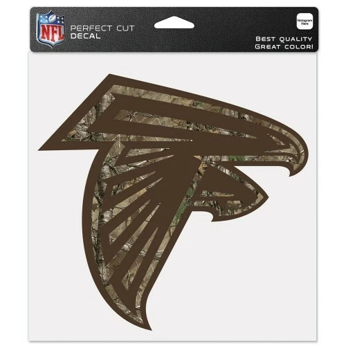 Atlanta Falcons CAMO 8x8 Die Cut Decal NFL Football Vinyl Auto Window Team Film - Image 1 of 1