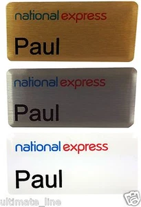 Personalised Name Badge Full Colour Hen-Stag Nights, Staff Name Badge With Pin - Picture 1 of 5