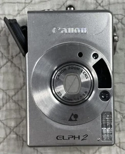 Canon Elph 2 / Ixus II Silver Portable 23-64mm APS Film Digital Camera UNTESTED - Picture 1 of 9