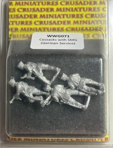 WW2 German Cossacks with SMGs 28mm Crusader Miniatures WWG071 Free Ship in USA - Picture 1 of 3