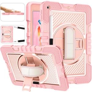 Heavy Duty Stand Case Cover for iPad 9th/8th/7th/6th/5th Generation W/Hand Strap - Picture 1 of 54