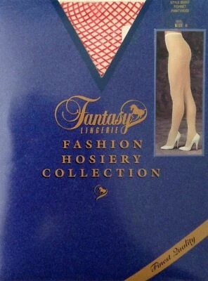 Fantasy Fishnet Pantyhose Women's  Red Size B 5'3" - 5'7" 115-135 lbs. - Image 1 of 3