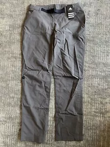 Nuovi pantaloni tessuti Adidas ""Lite hike"" pantaloni da trekking donna pantaloncini da campeggio - Foto 1 di 5