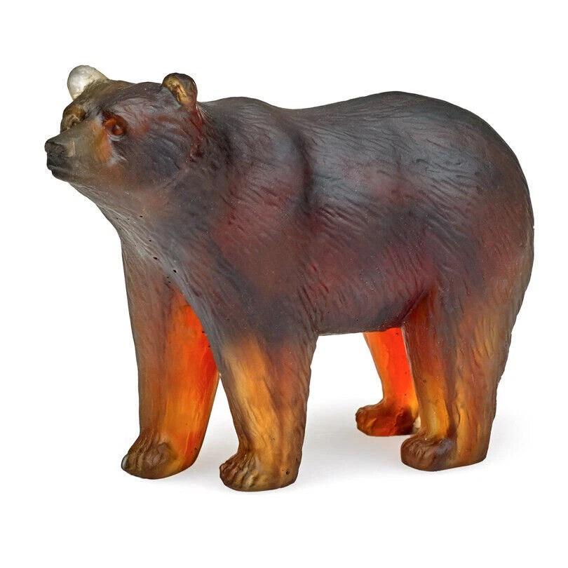 NEW DAUM CRYSTAL BROWN BEAR FIGURINE #05423 BRAND NIB ANIMALS CUTE SAVE$$ F/SH - Image 1 of 1