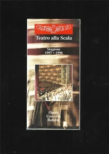 Programme 1997 1998 Teatro Alla Scala Opera Concerto Balletto Ref E27H - Picture 1 of 12