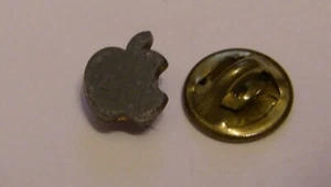 APPLE Computer PEWTER tone LOGO stamped DECAT vintage pin badge Mac MACINTOSH - Bild 1 von 2