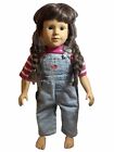 Vintage 1996 My Twin Doll Brown Eyes, Light Brown Hair, Overalls, T-Shirt