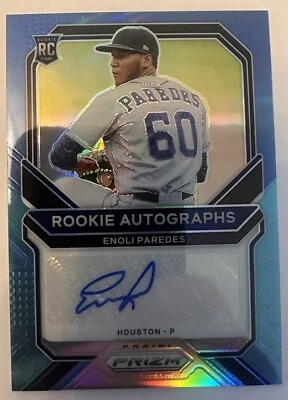 2021 Panini Prizm Rookie Autographs #RA-EP Enoli Paredes Blue RC /25 - Image 1 of 2