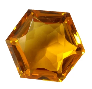 AAA+ Large Yellow Citrine 85.45 Ct Hexagon Cut Loose Gemstone for Ring & Pendant - Picture 1 of 6