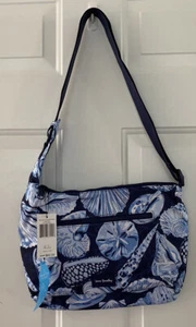 Neu mit Etikett Vera Bradley MORNING SHELLS BLAU Crossbody Sling Handtasche Handtasche Reactive - Bild 1 von 9