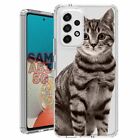 For Samsung Galaxy A23 5g A52 A53 TPU Case Cover+Glass(Starring Cat)