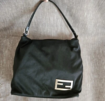Women's Fendi Black Nylon Soft Fabric Luxury Handbag (LIMITED EDITION) - Image 1 of 4