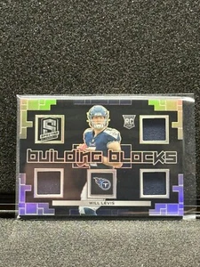2023 Panini Spectra Will Levis Building Blocks Rookie Patch 24/99  Titans🔥🔥🔥 - Picture 1 of 2