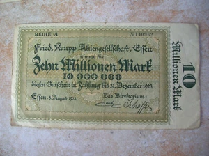ALLEMAGNE GERMANY BILLET DE 10 MILLIONEN MARK (C521) - Picture 1 of 2