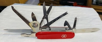 VICTORINOX OFFICIER SUISSE MULTI FUNCTION TOOL SWISS ARMY KNIFE 6 LAYER 13 BLADE - Image 1 of 4