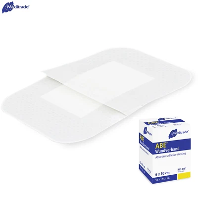 Wundverband Pflaster steril hautfreundlich saugstark 5/6/8-25x10cm Meditrade ABE - Bild 1 von 4