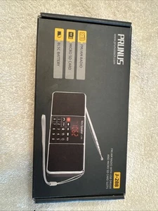 PRUNUS J-288 Portable Radio AM FM Radio with Bluetooth SpeakerAUX Input TF - Afbeelding 1 van 3