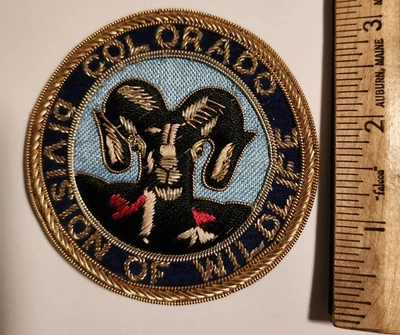 Parche de policía de lingotes de la División de Vida Silvestre de Colorado Foto 1 de 2