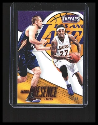 2014-15 Jordan Hill - Panini Threads - Inside Presence /99 #14 LA Lakers - image 1 of 3