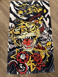 Ed Hardy Christian Audigier Tiger Strandtuch 38x66 - Bild 1 von 16