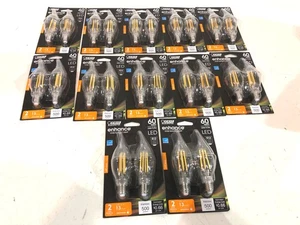 12 pk Feit Electric 60W Equivalent LED E12 Soft white Dimmable Light Bulb 2PK - Picture 1 of 2