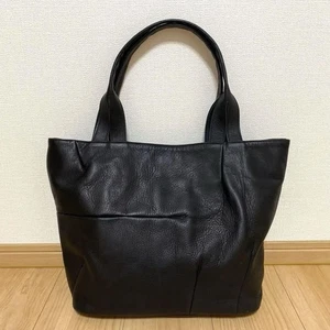 Yoji Yamamoto Tote Bag Plus Noir Leder Unisex Schwarz Rindsleder - Bild 1 von 16
