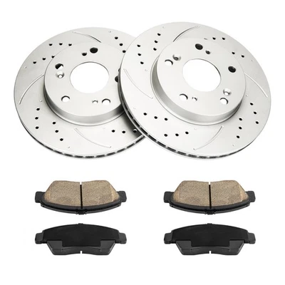 US Front Brake Rotors Ceramic Pads Kit for 2013-2014 Acura ILX 1.5L 4RP2100008 - Imagem 1 de 4