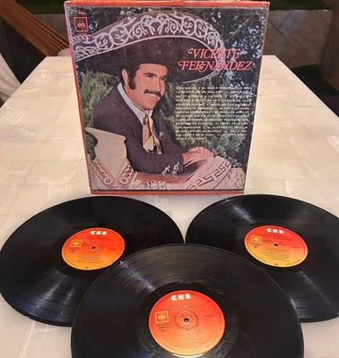 VICENTE FERNANDEZ 1980 MEXICO 3LPs BOX SET Latin Rancheras - Image 1 of 4