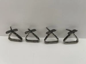 Dragonfly Pewter Napkin Rings, Set of 4 - Picture 1 of 6