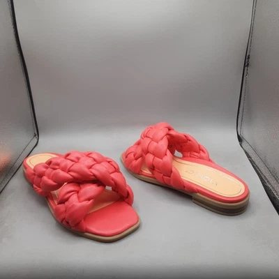 Vionic Kalina Slide Sandals Women's 5M Poppy Braided A99 - Image 1 of 4