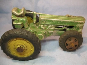 Vtg 1950's Eska John Deere Tractor Model A w/ Driver Cast Aluminum - Picture 1 of 12