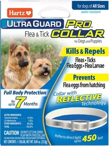 Collar reflectante contra pulgas y garrapatas Hartz UltraGuard Pro para perros 1 unidad, paquete de 1 - Imagen 1 de 8
