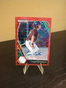 Selecciones del draft Panini Prizm 2021 Red Velocity Cameron Cauley #PDP73 automático - Imagen 1 de 2