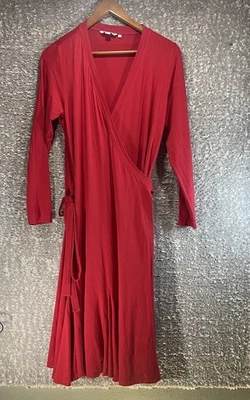 Vestido Boden Para Mujer Midi Envolvente Manga Larga Talla 12 Viscosa Vacaciones Preppy Foto 1 de 4