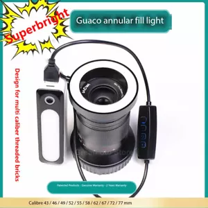 GUAGE Macro Ring Light LED Video USB Fill Light for Canon Nikon Sony Panasonic - Picture 1 of 9