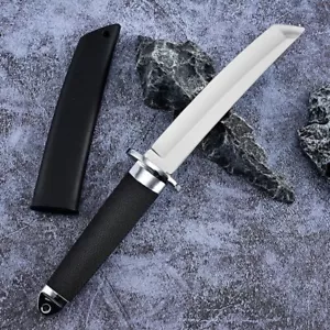 Tanto Point Messer Mini Katana Feststehende Klinge Jagd Survival Camp Edelstahl - Bild 1 von 24
