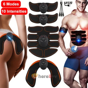 Abs Stimulator Abdominal Muscle Toning Belt Ab Muscle Trainer Sport Exercise Kit - Picture 1 of 106