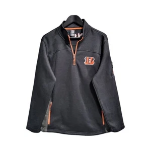 NFL Bengals Sweatshirt Zip Black Man Gr. M - Bild 1 von 6